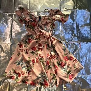 Charming Floral Kids Dress in Pink